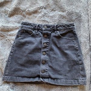 American Eagle black jean skirt